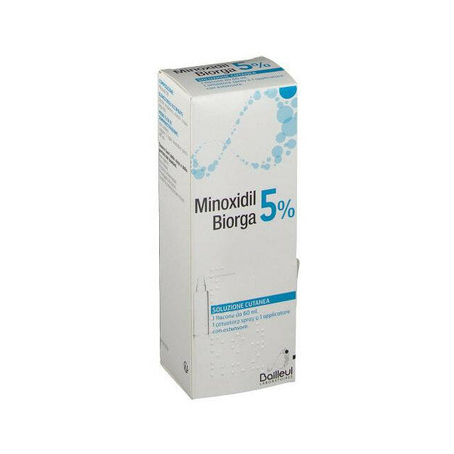 Biorga Minoxidil soluzione cutanea 5% per alopecia 60ml-2