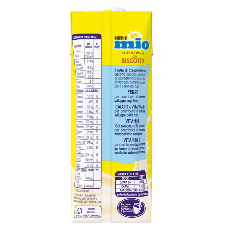 Nestlè Mio Latte Di Crescita Con Biscotto Liquido Brick 500ml-2