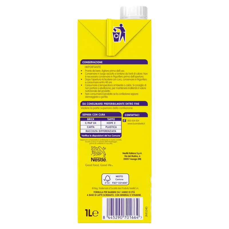 Nestlè Mio Latte Di Crescita Classico Liquido Brick 1 Litro-5