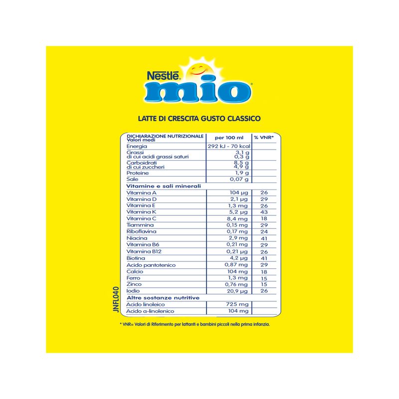 Nestlè Mio Latte Di Crescita Classico Liquido Brick 1 Litro-8