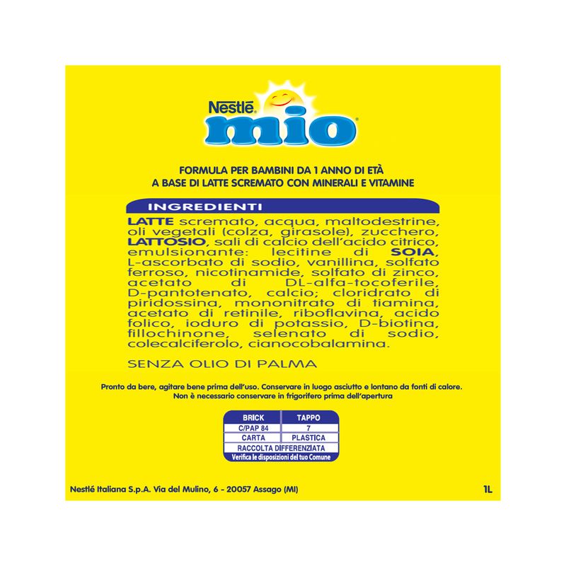 Nestlè Mio Latte Di Crescita Classico Liquido Brick 1 Litro-9