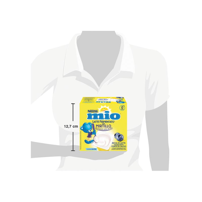 Nestlè Mio Merenda Latte Fermentato Mirtillo 4 Vasetti Da 100g-3