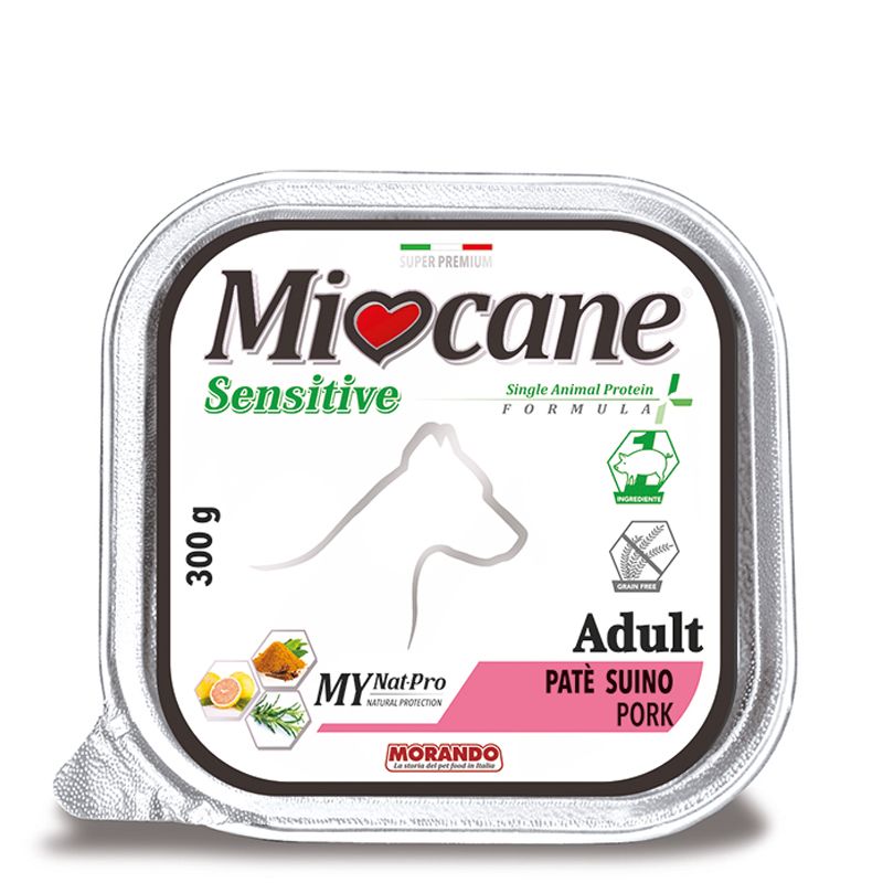 MioCane Sensitive Adult patè di suino 300g-1