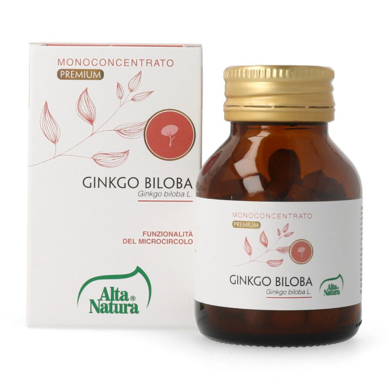 Alta Natura Monoconcentrato Premium Ginkgo Biloba per il microcircolo 100 compresse-1