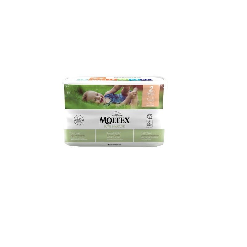 Pannolini Moltex Pure&Nature Mini Taglia 2 -3/6kg- 38 Pezzi-1