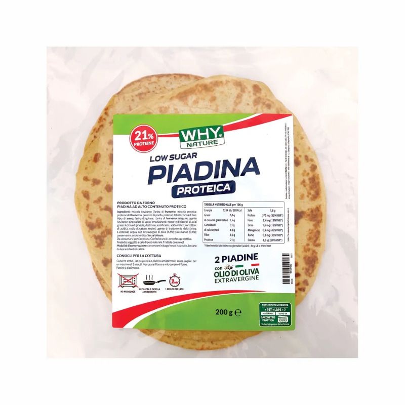 Why Nature Low Sugar Piadina Proteica 200g-1