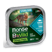 Monge B Wild Grain Free Tonno Con Ortaggi Cibo Umido Per Gatti Sterilizzati 100g-1