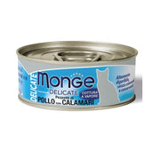 Monge Delicate Pezzetti Di Pollo Con Calamari Cibo Umido Per Gatti Adulti 80g-1