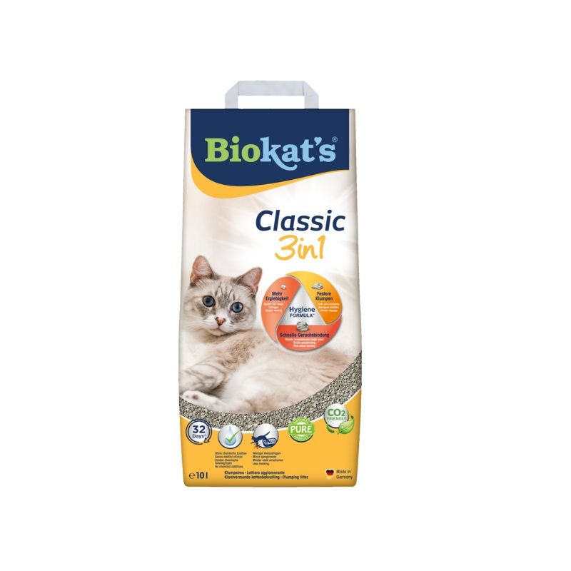 Biokat's Natural Classic 3in1 lettiera in argilla naturale per gatti 10kg-1