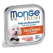 Monge Fresh Paté Bocconcini Con Tacchino Cibo Umido Per Cani Adulti 100g-1