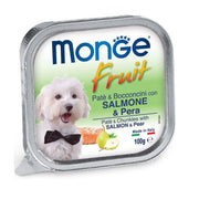 Monge Fruit Salmone E Pera Cibo Umido Per Cani Adulti 100g-1
