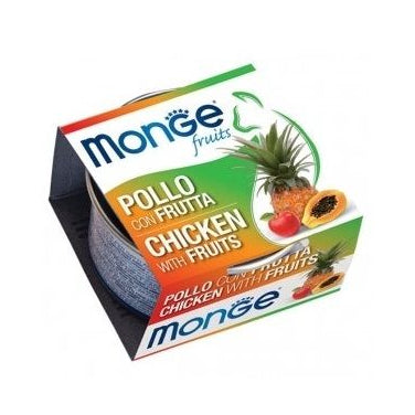 Monge Fruits Pollo Con Frutta Cibo Umido Per Gatti Adulti 80g-1