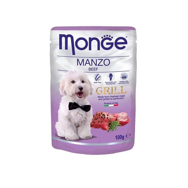 Monge Grill Manzo Cibo Umido Per Cani Adulti 100g-1