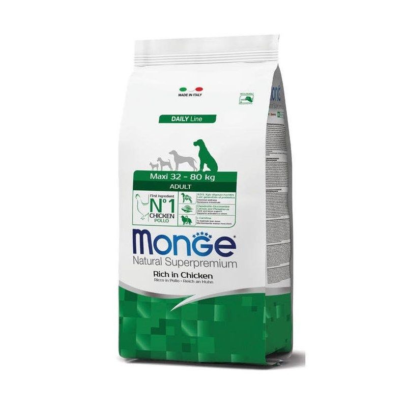 Monge Ricco Di Pollo Cibo Secco Per Cani Adulti Taglia Grande Sacco 3 Kg-1