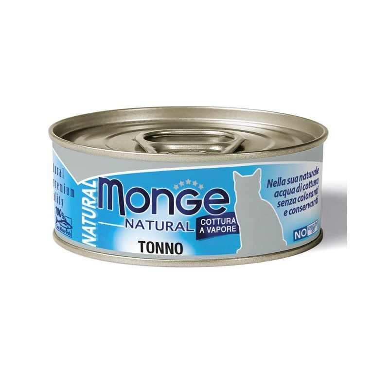 Monge Natural Pezzetti di Tonno Cibo Umido Per Gatti Adulti 80g-1