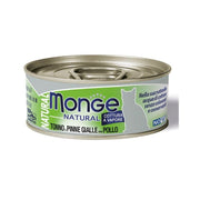 Monge Natural Tonno Pinne Gialle Con Pollo Cibo Umido Per Gatti Adulti 80g-1