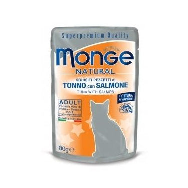 Monge Natural Superpremium Tonno Con Salmone Cibo Umido Per Gatti Adulti 80g-1