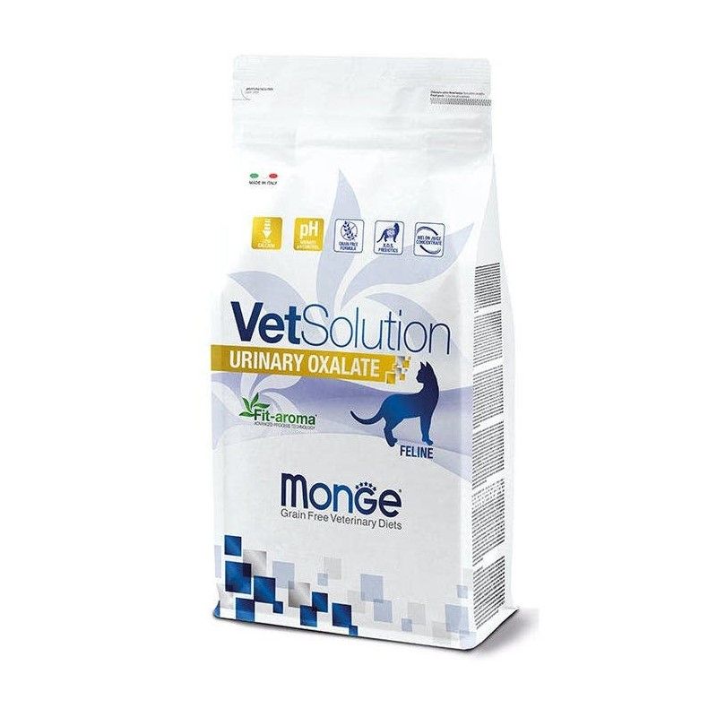 Monge Vetsolution Urinary Oxalate Linea Medica Cibo Secco Gatti Sacco 1,5 Kg-1