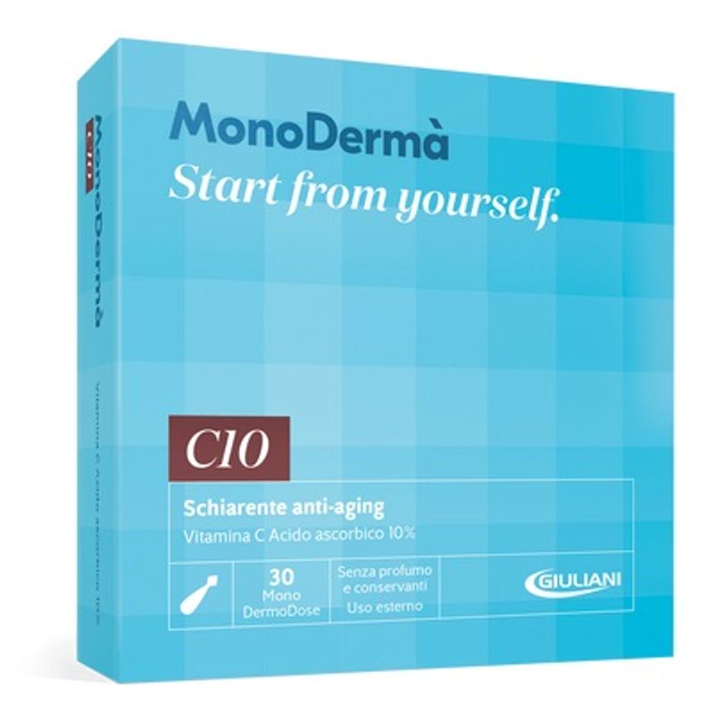 MonoDermà C10 schiarente anti-aging previene l’invecchiamento cutaneo 30 MonoDermoDose capsule veget-1
