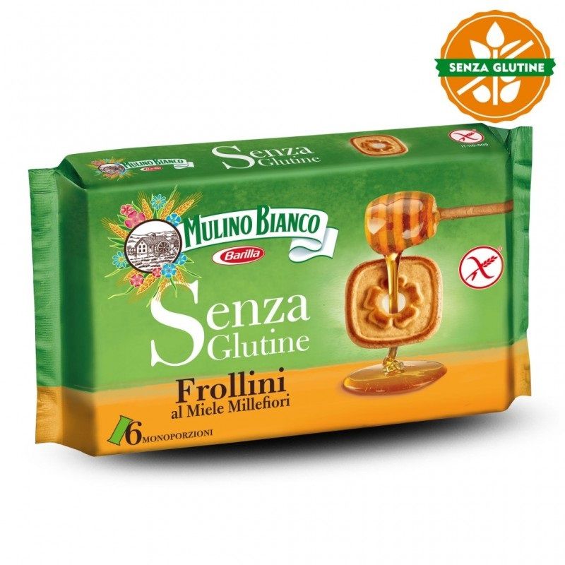 Mulino Bianco Frollini senza glutine al Miele Millefiori 6 monoporzioni-1