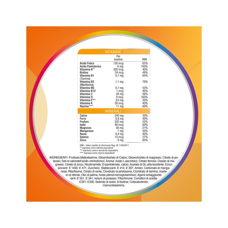 Multicentrum Baby Integratore Multivitaminico Multiminerale Vitamine/Ferro/Calcio Bimbi 3Anni+ 14Bst-8