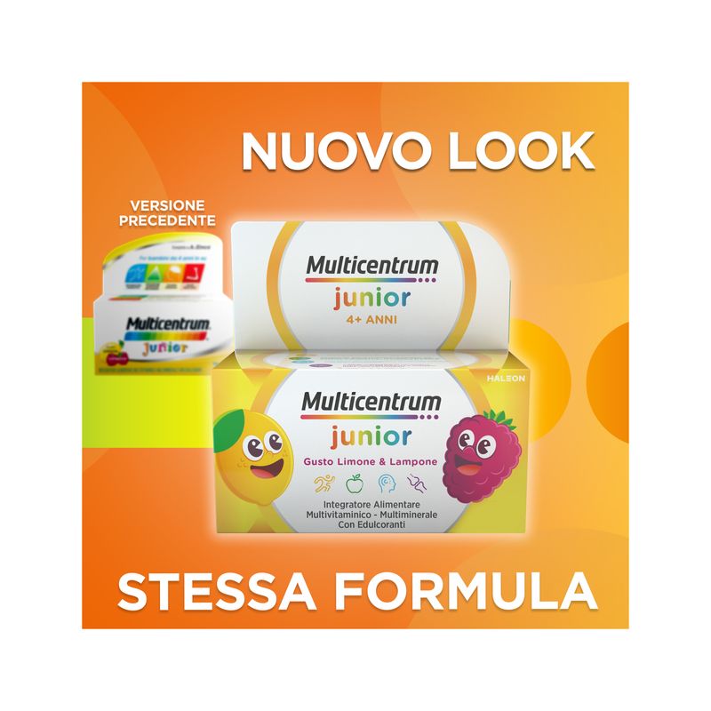Multicentrum Junior Integratore Alimentare Vitamine Bambini 4+ Vitamina D3 Vitamina C Ferro 30 Cpr-2