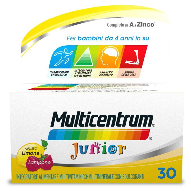 Multicentrum Junior Integratore Alimentare Vitamine Bambini 4+ Vitamina D3 Vitamina C Ferro 30 Cpr-9