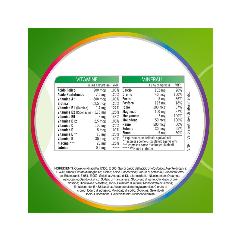 Multicentrum Adulti Effervescente Integratore Alimentare Multivitaminico Vitamina B C D3 Ferro 20Cpr-8