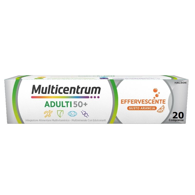 Multicentrum Adulti 50+ Effervescente Integratore Multivitaminico Vitamina B C D A  Magnesio 20 Cpr-1