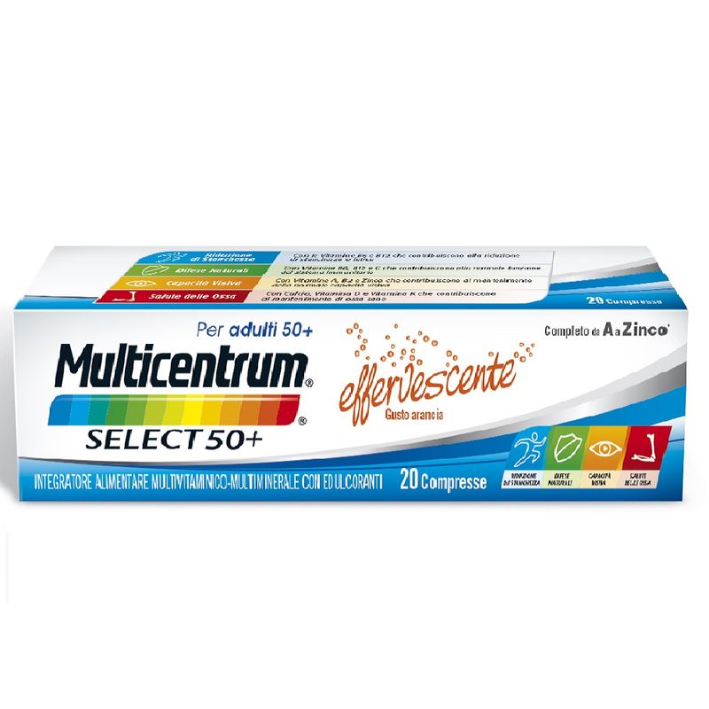 Multicentrum Adulti 50+ Effervescente Integratore Multivitaminico Vitamina B C D A  Magnesio 20 Cpr-9