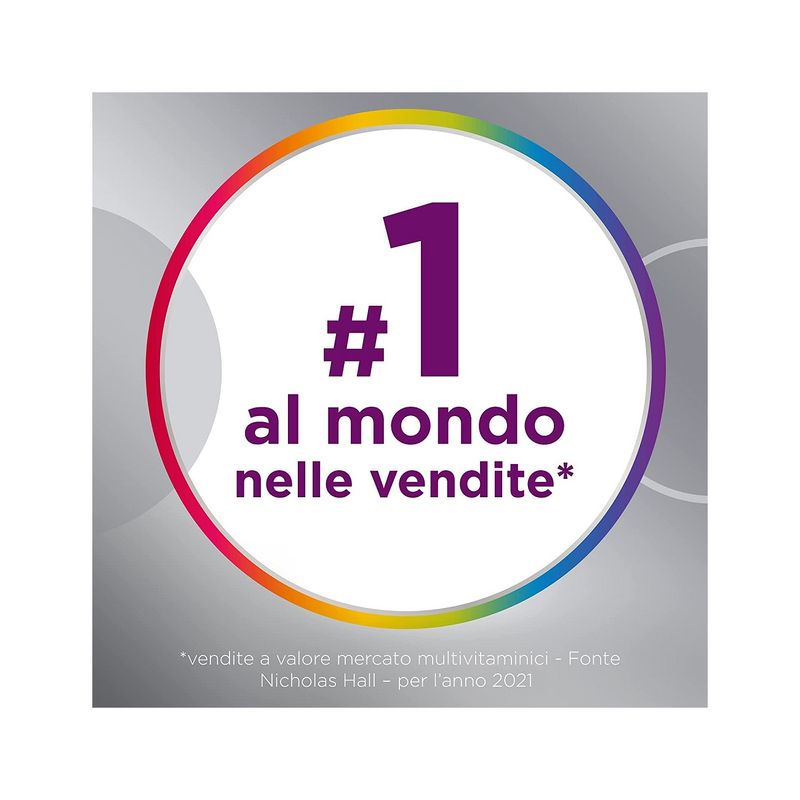 Multicentrum Adulti 50+ Integratore Alimentare Multivitaminico Vitamina B D E Magnesio Calcio 30Cpr-5