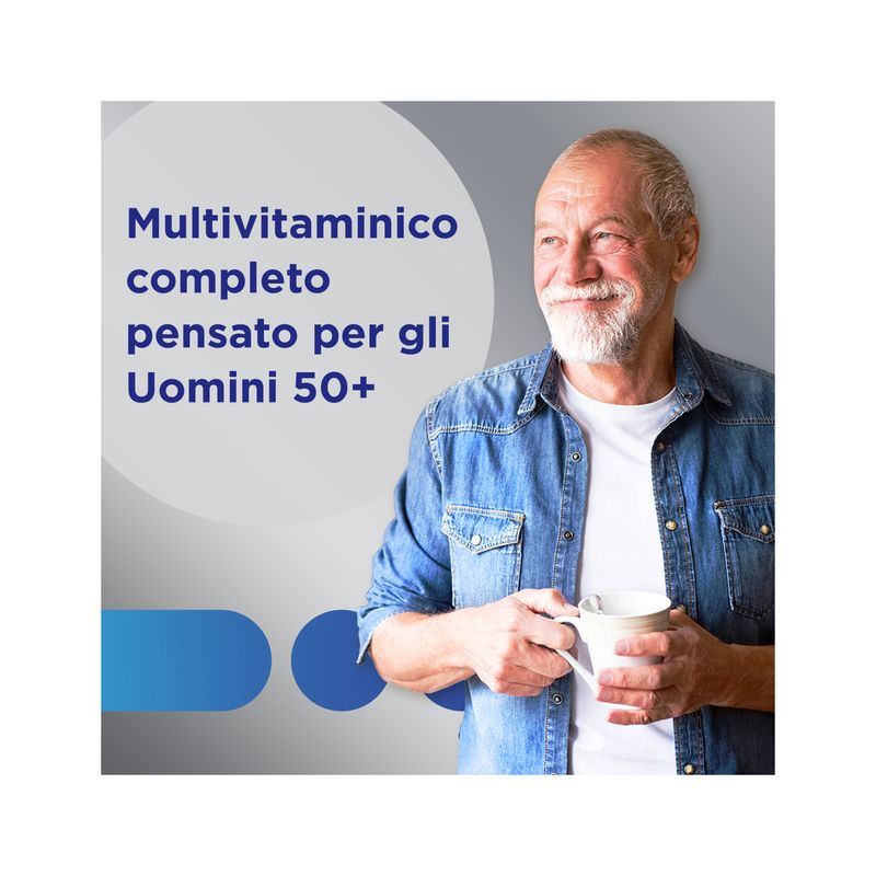 Multicentrum Uomo 50+ Integratore Alimentare Multivitaminico Vitamina D3 C B Zinco Magnesio 30 Cpr-3