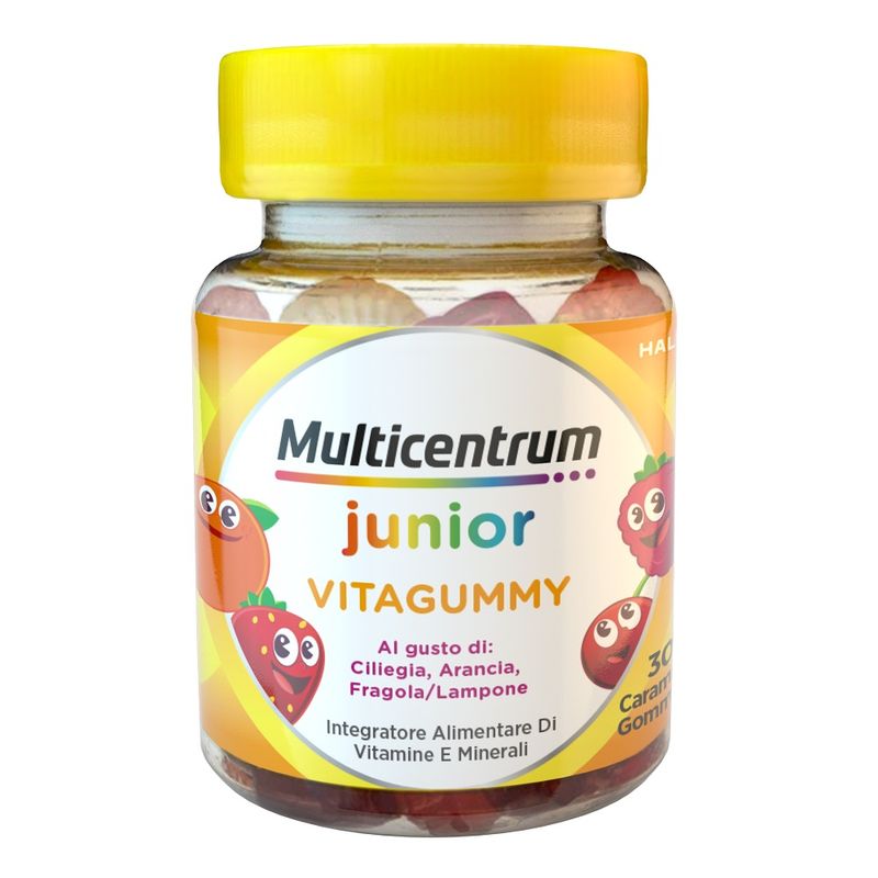 Multicentrum VitaGummy Integratore Vitamine Minerali Bambini 3+ Vitamina D Iodio Ferro 30 Caramelle-1