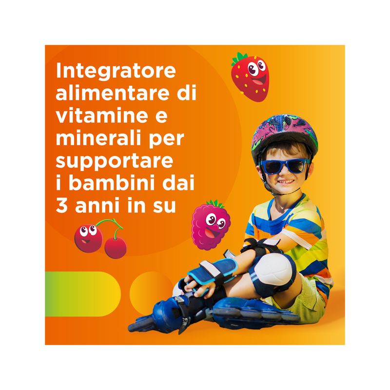 Multicentrum VitaGummy Integratore Vitamine Minerali Bambini 3+ Vitamina D Iodio Ferro 30 Caramelle-3