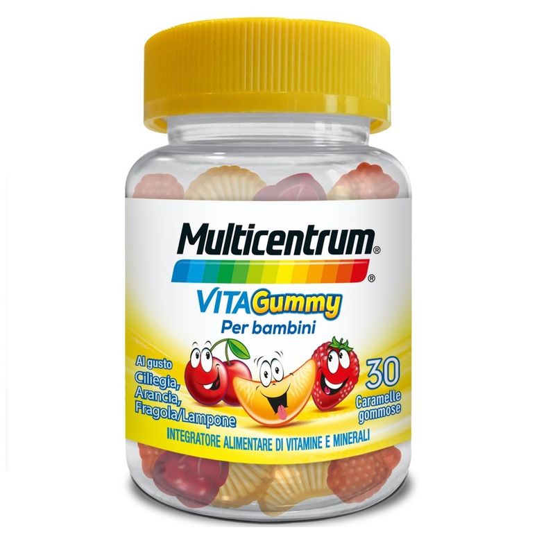Multicentrum VitaGummy Integratore Vitamine Minerali Bambini 3+ Vitamina D Iodio Ferro 30 Caramelle-9