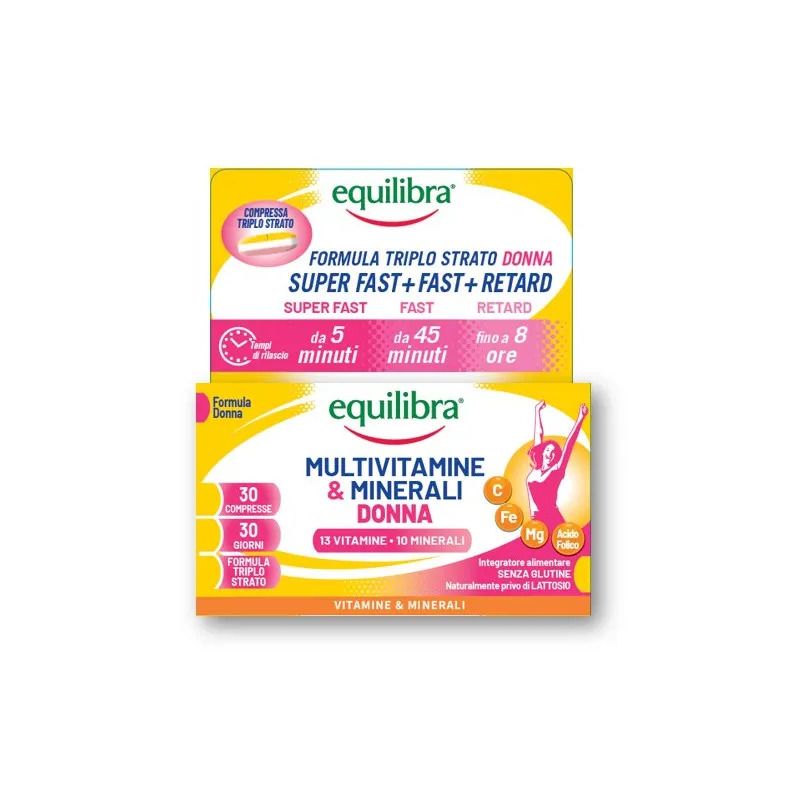 Equilibra Multivitaminico Donna 30 Compresse Triplostrato-1