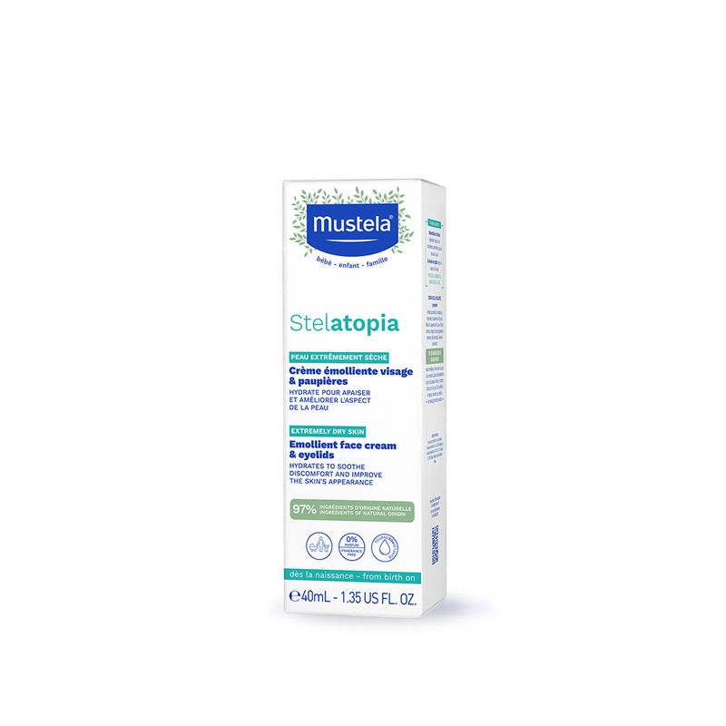 Mustela Stelatopia crema emolliente viso azione anti-rossore 40ml-1