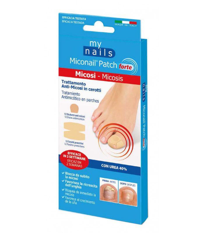 My Nails Miconail Patch Forte trattamento anti-micosi in cerotti 12 dischetti + 12 cerotti-1