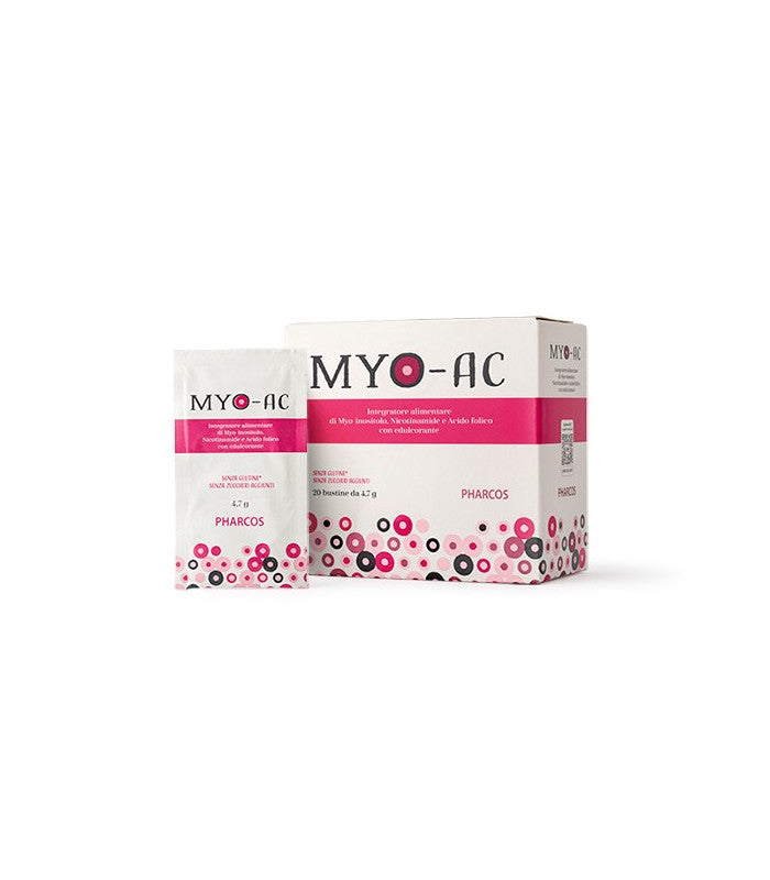 Myo-Ac Pharcos Integratore per il trattamento sistemico di acne 20 bustine-1