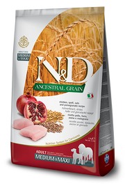 Farmina N&D Ancestral Grain Pollo E Melograno Cani Adulti Taglia Media E Grande Sacco 12kg-1