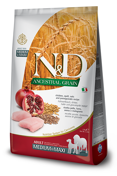 Farmina N&D Ancestral Grain Pollo E Melograno Cani Adulti Taglia Media E Grande Sacco 12kg-1