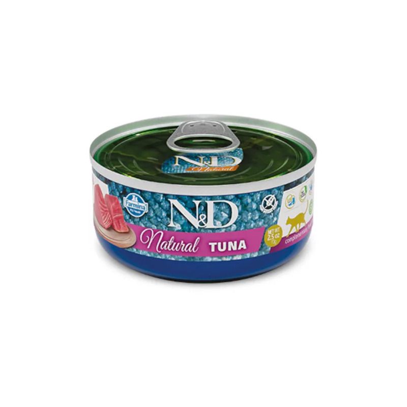 Farmina N&D Natural Tuna Cibo Umido Gatti Adulti Lattina 140g-1