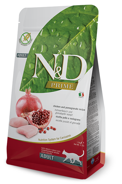 Farmina N&D Prime Pollo E Melograno Gatti Adulti Sacco 300g-1