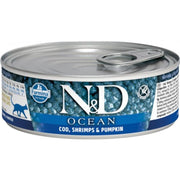 Farmiva ND Cat Ocean Merluzzo/Gamberi/Zucca Gatti Adulti 80g-1