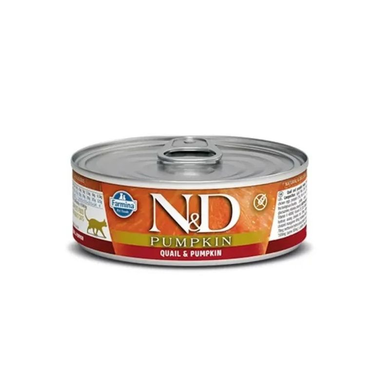 Farmina N&D Zucca E Quaglia Gatti Adulti Umido Lattina 70gr-1
