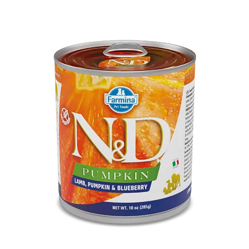 Farmina N&D Pumpkin Agnello E Zucca Per Cani Adulti Lattina 285g-1