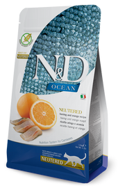 Farmina N&D Ocean Neutered Aringa E Arancia Gatti Adulti Sterilizzati Sacco 5kg-1