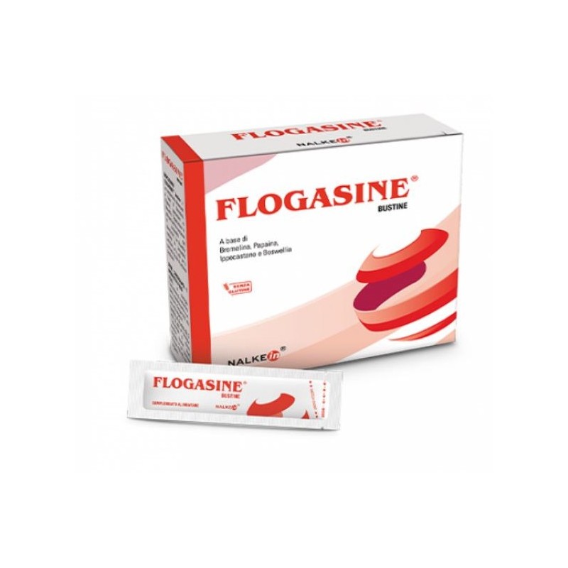 Nalkein Flogasine antiflogistico per edemi 20 bustine gusto arancia-1