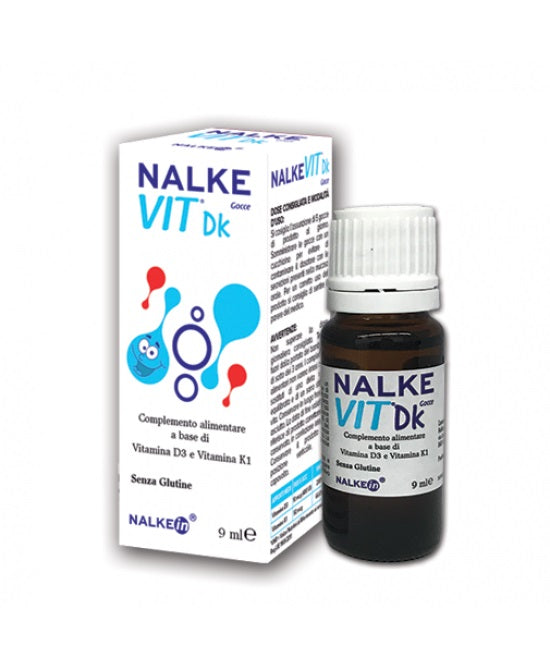 Nalkein Nalkevit DK Gocce integratore a base di vitamine per neonati 9ml-1