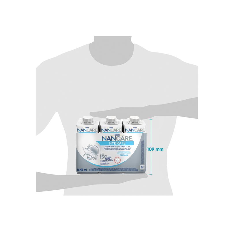 Nestlé Nancare Hydrate Alimento A Fini Medici Speciali Alla Fragola 3 Brick Da 200ml-5